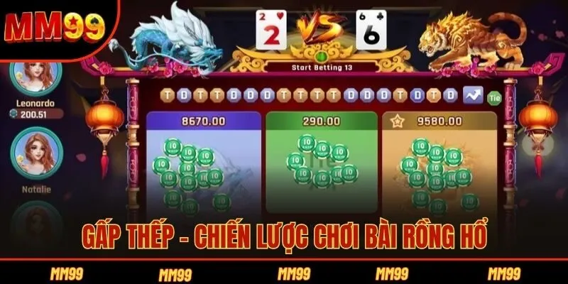 Gấp thếp - chiến lược chơi bài Rồng Hổ